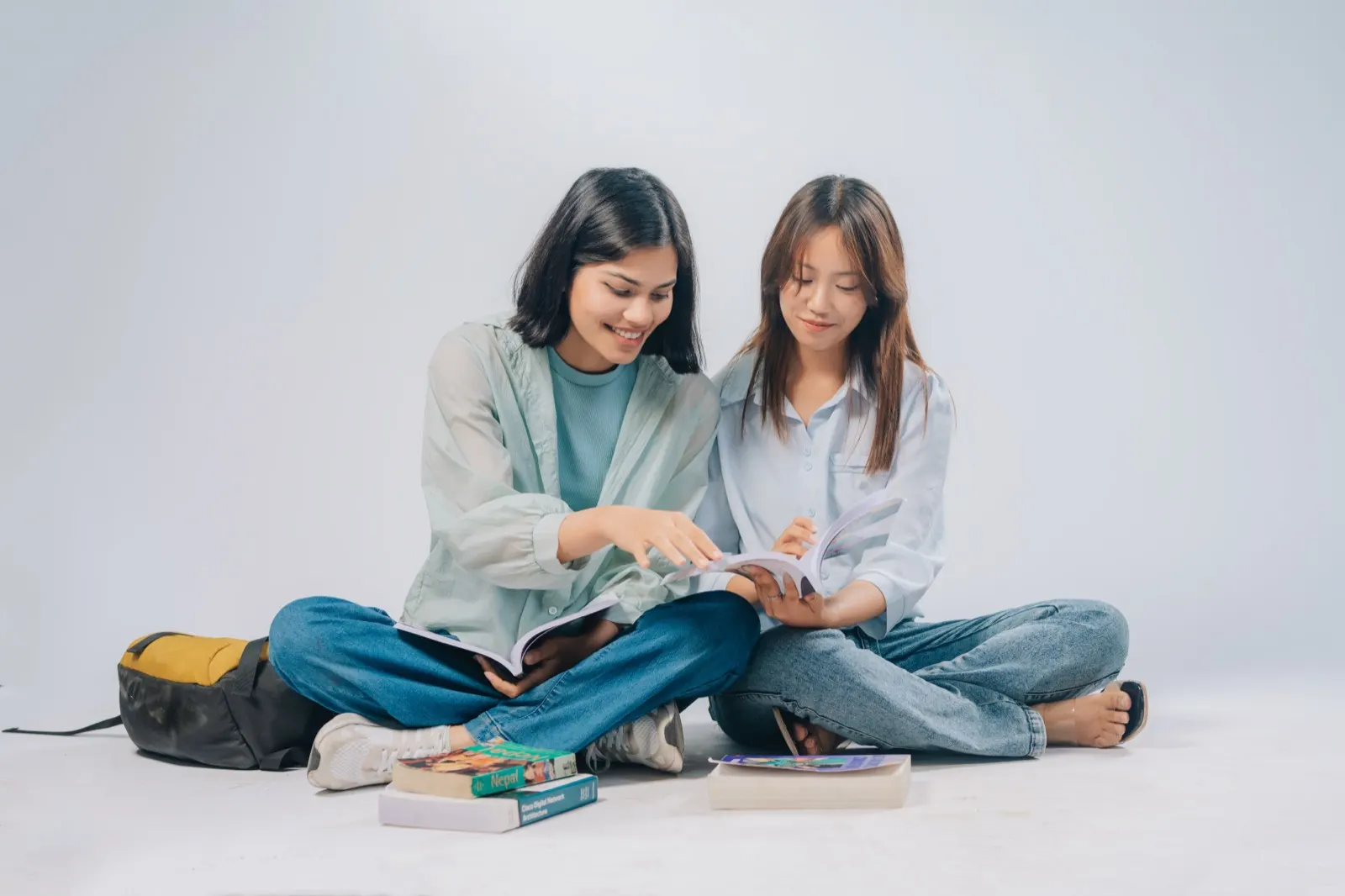 Techspire students studying together