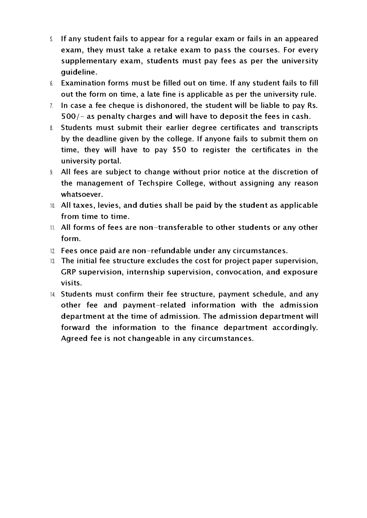 Code of Conduct — handbook page 5